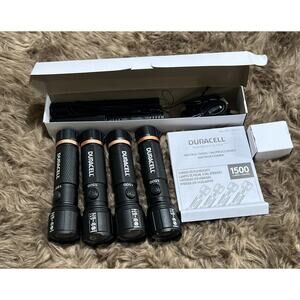 Duracell Durabeam Ultra Hybrid LED Flashlights 1500 Lumens Rechargeable 4 Pack